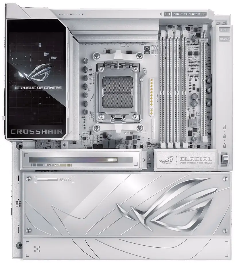 Montaje Placa Base ASUS ROG CROSSHAIR X870E GLACIAL Vallecas Informático Vallecas - Montaje Placa Base ASUS ROG CROSSHAIR X870E GLACIAL Vallecas